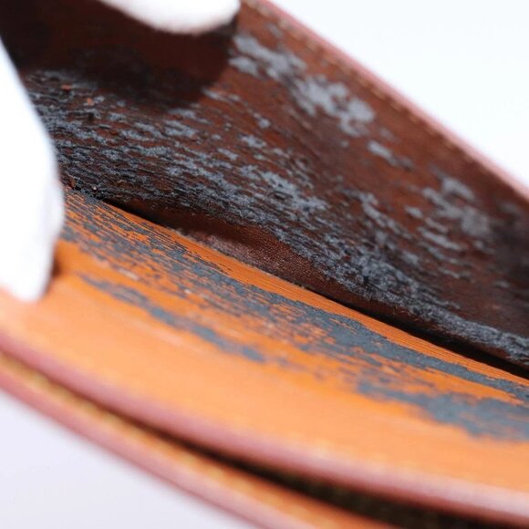 LOUIS VUITTON Epi Pochette Homme Clutch Bag Brown Zipang gold - Picture 12 of 16